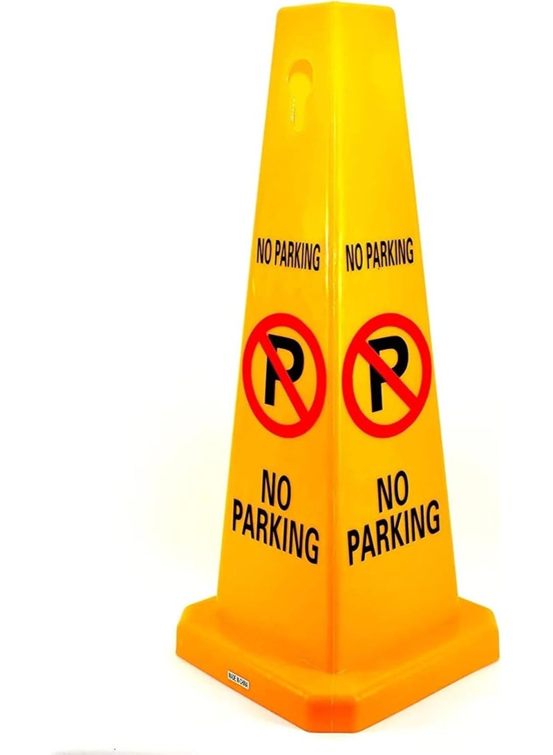 DubaiGallery Professional No Parking Sign Stand Portable Lightweight and Durable Safety Board with Clear Graphic Symbol for Offices Retail Stores Hospitals Schools and Residential Buildings - Image 4